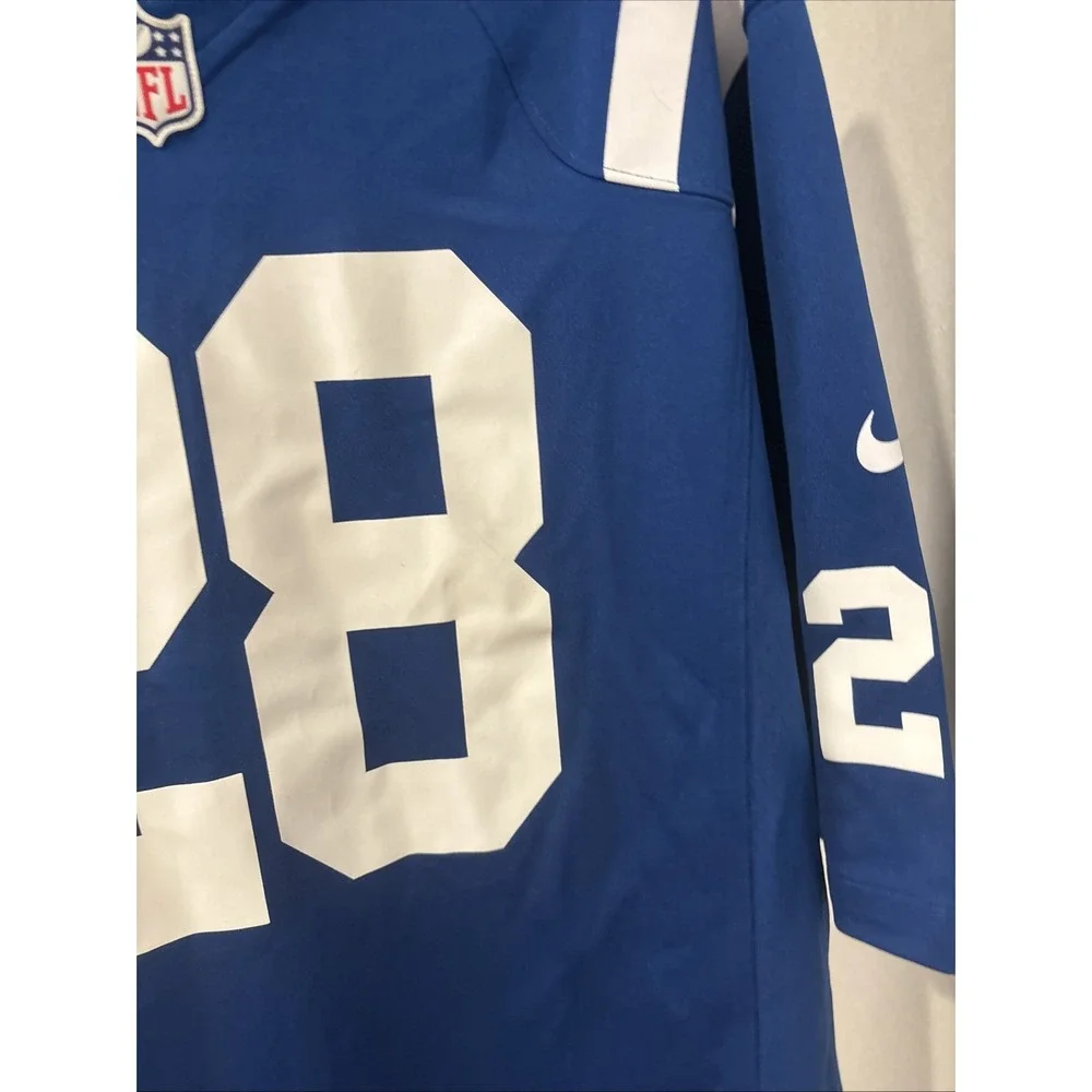 Nike NFL Indianapolis Colts Tom Zbikowski #28 Jersey Men's XL Game On-Field 2012